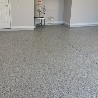 Epoxy Garage Floor Coating with Clean Walls - Rick's Garage from Bradenton, FL