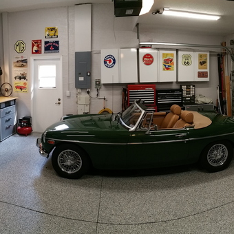 Classic Car Garage with Tool Storage and Wall Decor - Rick's Garage from Bradenton, FL