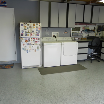 Organized Garage With Cabinets, Fridge, and Laundry - Big Red from Anaheim hills, CA