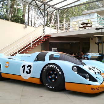 Vintage Gulf Porsche Race Car and Decor - Cleber Lopes from Fort Lauderdale, FL