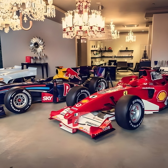 Luxury Garage with Formula 1 Cars and Decor - Cleber Lopes from Fort Lauderdale, FL
