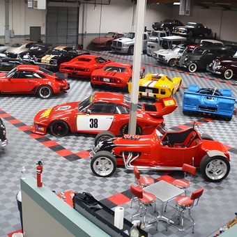 Classic Car Collection on Custom Garage Flooring - Steve