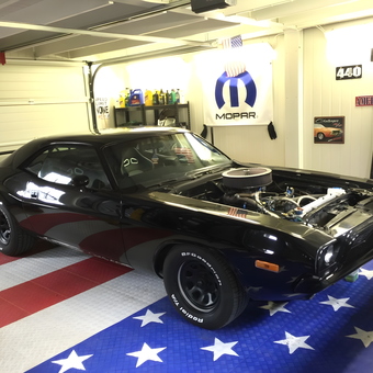 Classic Car Garage With Mopar Decor and Wall Signs - Geir from Norway