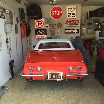 Classic Corvette and Garage Signs Display - Mark from Rancho Mirage, CA