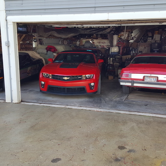 Three Classic Cars in Organized Garage - SD Camaro Man from Rapid City, SD