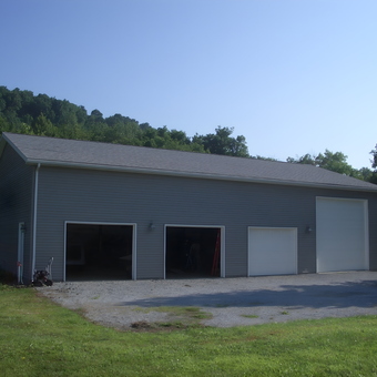 Spacious Gray Metal Garage With Multiple Bays - Paul from Darlington, PA