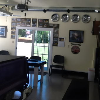 Garage Wall Decor with Hubcaps and Car Art - Vicks from Lake city, Minnesota