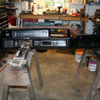 Classic Car Dashboard Restoration in Workshop - Oldjerr from Auburn, Massachusetts