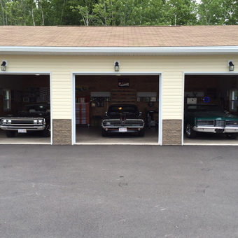 Classic Car Garage with Wall Storage and Decor - Rick from Upper Gagetown, NB