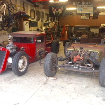 Classic Hot Rod Builds and Garage Decor - Resurrection Garage from Prunedale, Ca
