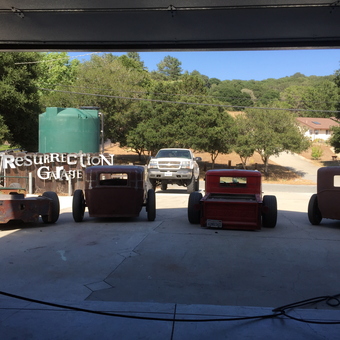 Classic Hot Rod Projects and Tools in Garage - Resurrection Garage from Prunedale, Ca