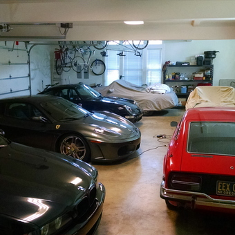 Luxury Cars, Storage Racks, and Bike Hangers in Spacious Garage - Joe from West Linn, OR