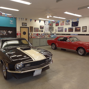 Classic Mustang Garage with Decor and Storage - MustangGuy from Medina, Oh