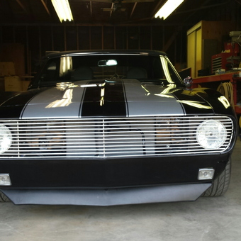 Classic black muscle car in organized garage - hogduner from Riverside, CALIFORNIA