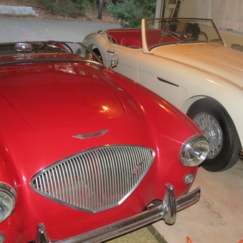 Classic Austin-Healey Convertibles in Garage - Longbridge Larry from Doylestown, Pennsylvania