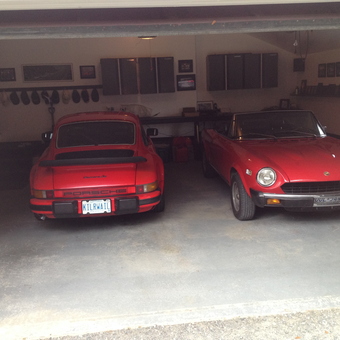 Classic Red Sports Cars and Garage Cabinets - KILRWAIL from Perth, ON