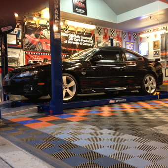 Showroom Garage with Car Lift and Race Decor - Chris from Shinnston, WV