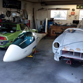 Classic Car Restoration Garage with Tools and Lift - Geoff Minors from Magrath, ALBERTA