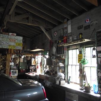 Classic Garage with License Plates and Signs - Dave from Bridgewater, Nova Scotia