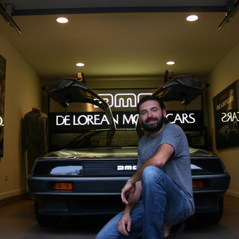 DeLorean Garage with Neon Signs and Posters - DMCTALK.COM from Naperville, IL
