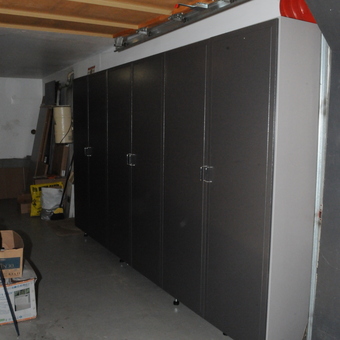 Tall Metal Storage Cabinets in Garage - Soaker of the dog from Surrey, British Columbia