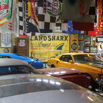 Classic Cars, Vintage Signs, and Racing Flags Display - Paul from Mandeville, LA
