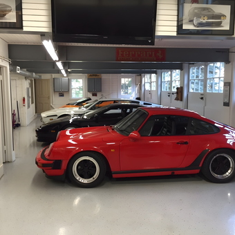 Classic Sports Cars and Garage Decor - Trahan Carriage House from Rochester Hills, Michigan