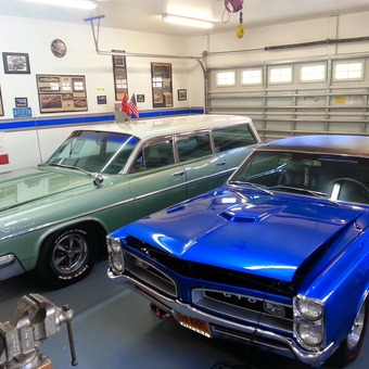 Classic Car Garage with Wall Decor and Tools - Ken Nagy from Wake Forest, NC