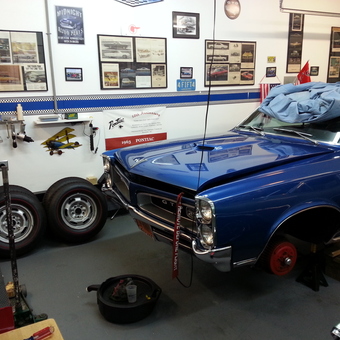 Classic Car Garage with Tools and Wall Art - Ken Nagy from Wake Forest, NC
