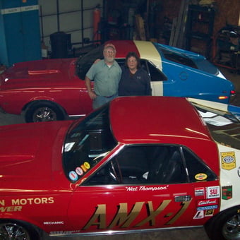 Classic AMC AMX Muscle Cars in Organized Garage - The One-Armed Bandit from Middletown, OH