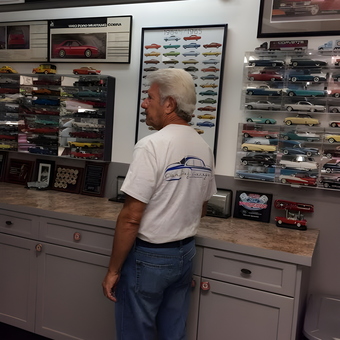 Garage Display with Diecast Cars and Ford Signs - Bob Faber from PORT ST LUCIE, FL
