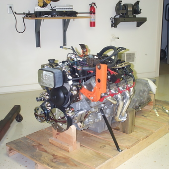 LS Engine on Pallet with Shop Tools - Gary Carlson from Williamsburg, VA