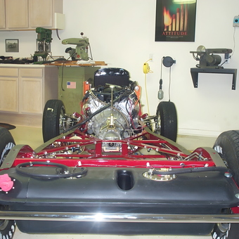 Classic Car Chassis and Engine Build in Organized Garage - Gary Carlson from Williamsburg, VA