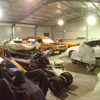 Classic Cars, Dragsters, and Tools in Spacious Garage - Willo's Workshop from Childers, Queensland