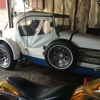 Classic Car and Custom Motorcycle in Insulated Garage - Gene from Rosemead, CA