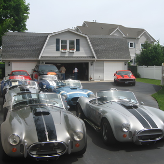 Classic Cars Displayed on Driveway in Front of Garage - Steve from Bay Shore, NY
