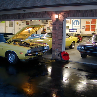Classic Car Garage with Mopar Decor and Tools - MMC Detroit from Lexington, sc