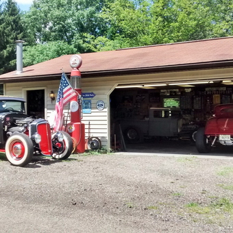 Classic Hot Rod Garage with Vintage Gas Pump - Freak from Wintersville, Ohio