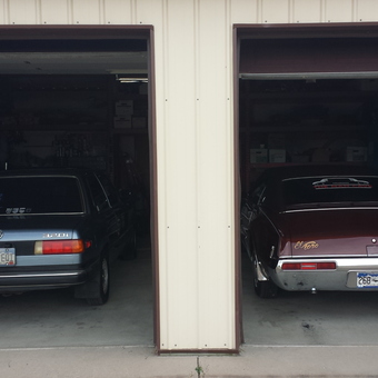Classic BMW and Chevrolet Chevelle in Two-Car Garage - Uncle Bob from Westminster, Colorado