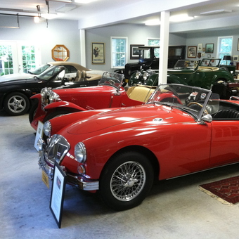 Classic Car Garage with Vintage Decor and Wall Art - Steve from Fairfax Station, VA