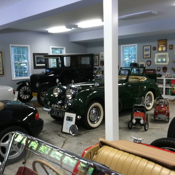 Classic Cars and Vintage Decor in Home Garage - Steve from Fairfax Station, VA