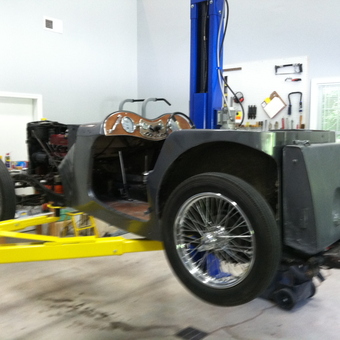Classic Car Restoration on Lift with Tools - Steve from Fairfax Station, VA