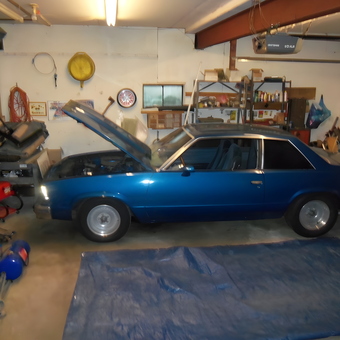 Classic Blue Car in Organized Garage - Jack Sullivan from Kent, Ohio