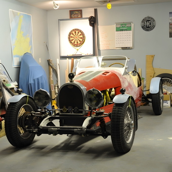 Classic Car Restoration Garage with Tools and Decor - Ross from Bonshaw