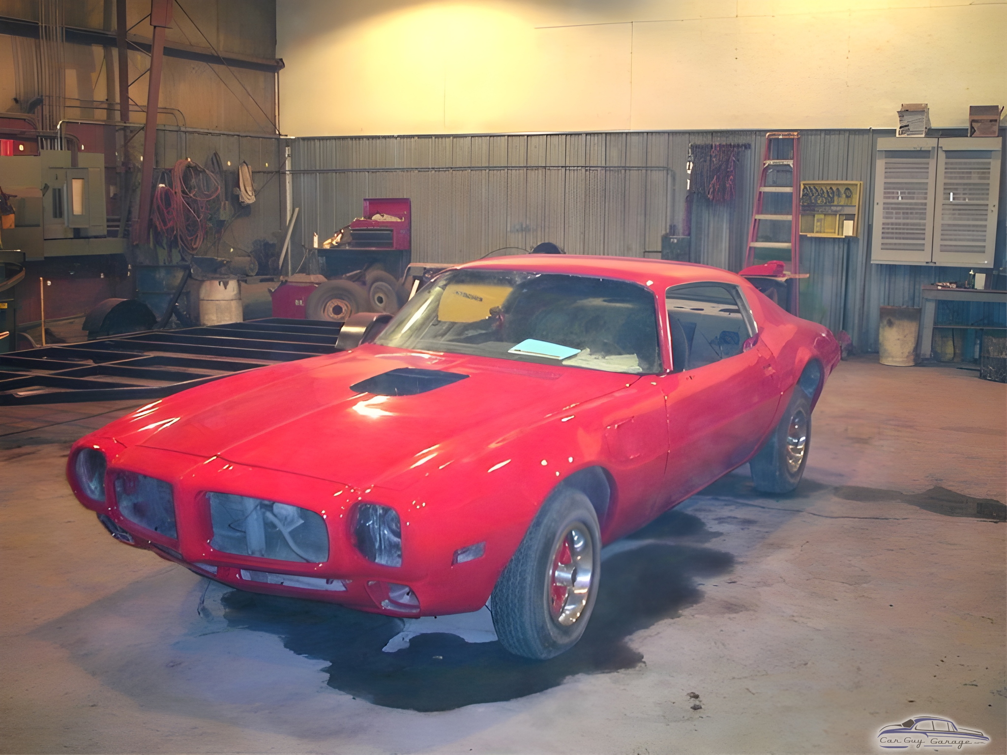 Classic Red Muscle Car in Spacious Garage - Rhonda Ravely from Jamestown, North Dakota