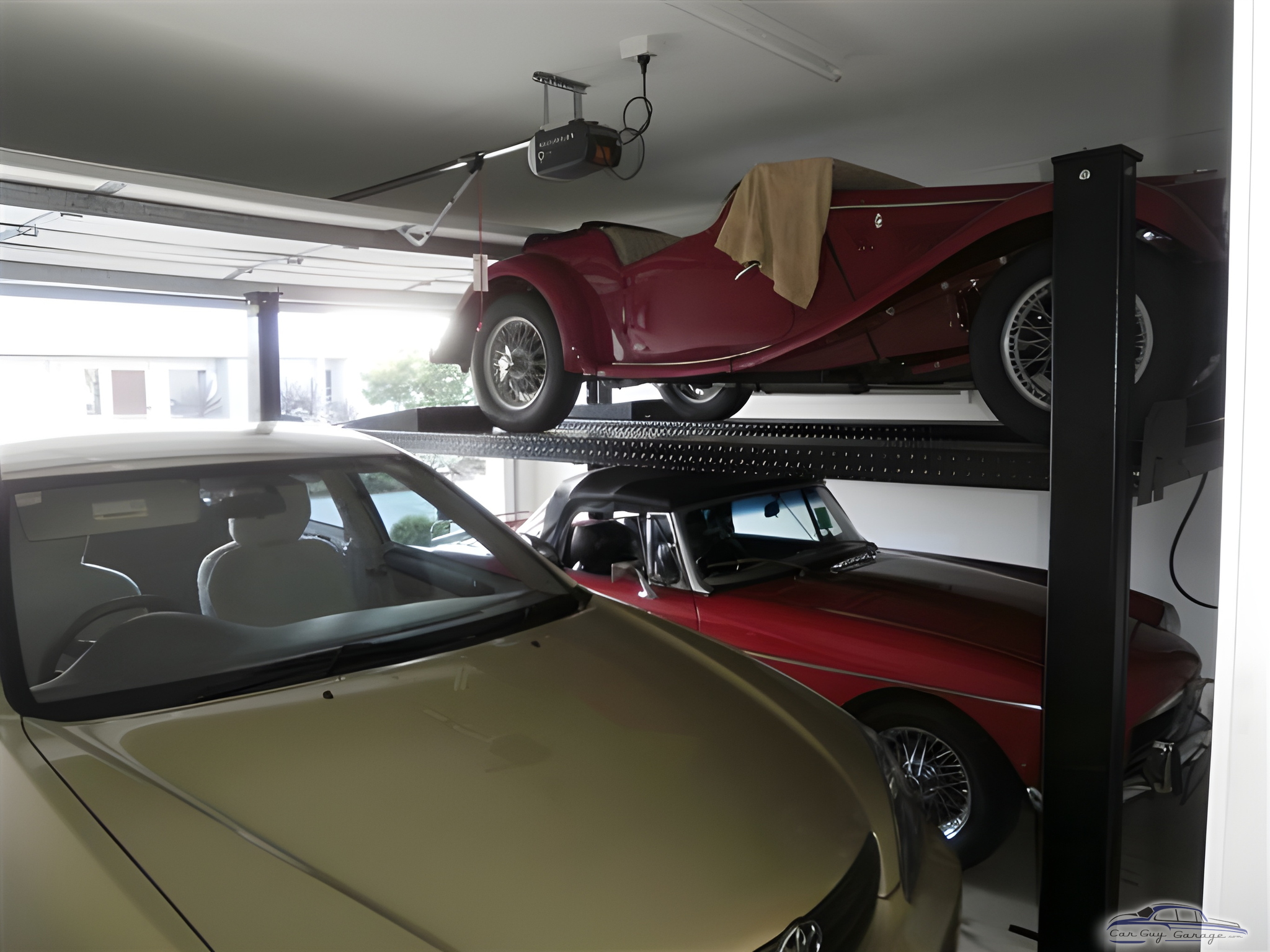 Classic Cars on Four Post Lift in Home Garage - Mark from Parreara Sunshine Coast, Queensland