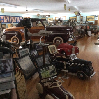 Classic Cars, Pedal Cars, and Vintage Signs Display - Donald from Stafford Springs, Ct.
