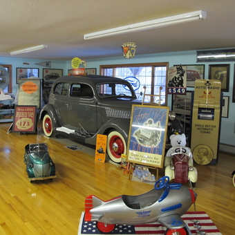 Vintage Ford Collectibles and Memorabilia Display - Donald from Stafford Springs, Ct.