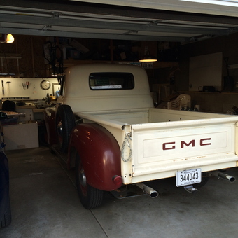 Classic GMC Truck in Organized Garage - Mike from St Paul, MN