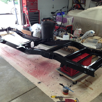 Restored Car Frame and Garage Tools - Fast Eddie from Hampshire, Illinois